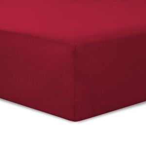 DRAP HOUSSE Vision - Drap housse Rouge - 90x190cm - 100% coton