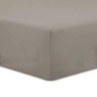 Vision - Drap housse Taupe - 200x200cm - 100% coton