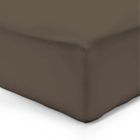 Vision - Drap housse Chocolat - 200x200cm - 100% coton