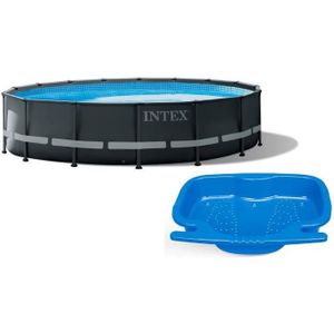 PISCINE Kit piscine ultra xtr ronde tubulaire (ø)4,88 x (l)1,22m et pédiluve