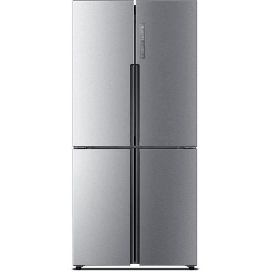 HAIER HTF-456DM6 - Réfrigérateur multi-portes - 456L (316+140) - Froid ventilé - A+ - L83 x H180 - Inox