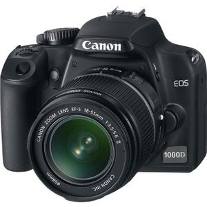 APPAREIL PHOTO RÉFLEX Canon EOS 1000D + EF-S 18 55mm