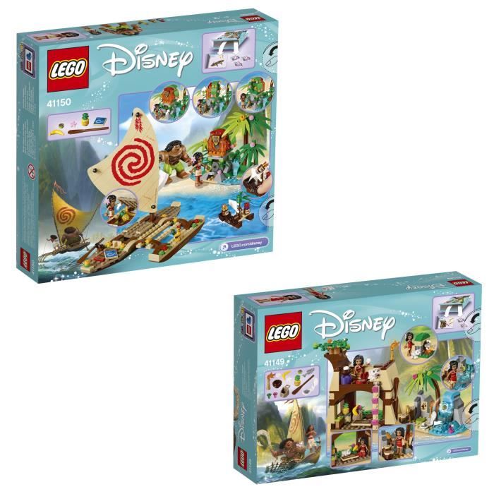 LEGO Disney Princess - Vaiana 41149 + 41150 - Cdiscount Jeux - Jouets