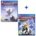 Pack 2 Jeux PS4 PlayStation Hits : Horizon Zero Dawn Complete Edition + Ratchet & Clank-0