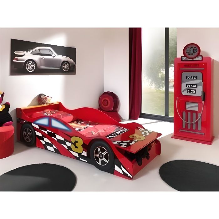 Vipack - Lit enfant Toddler Race Car Bed rouge - FUN