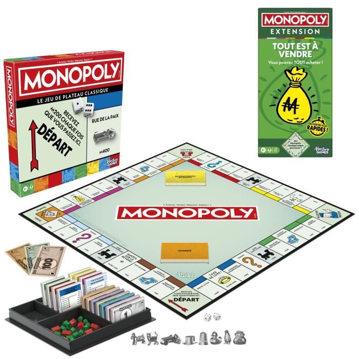 Monopoly Classique + Extension Tout est à vendre