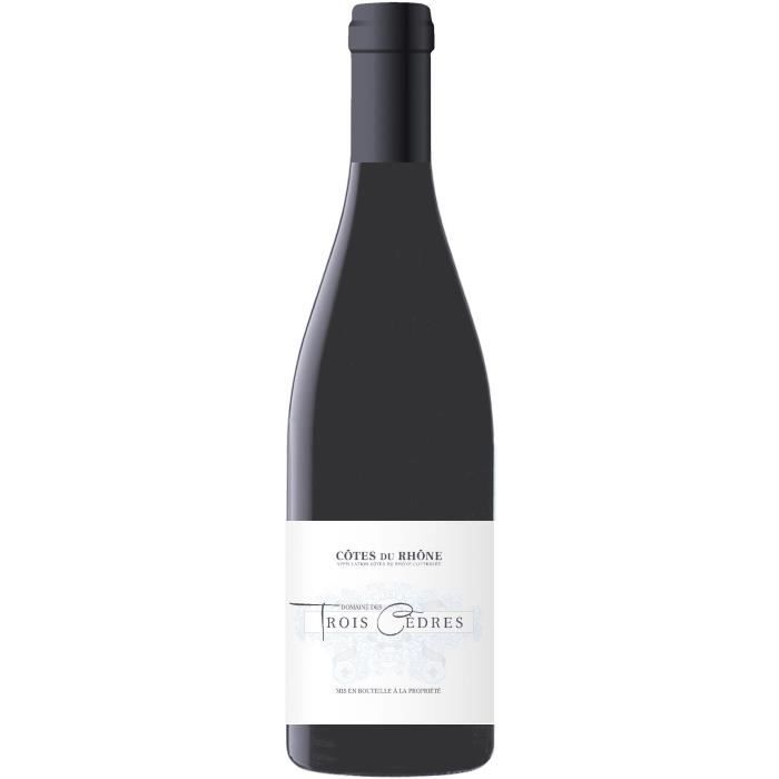 Domaine des Trois Cèdres 2018 Côtes du Rhône Vin rouge de la Vallée du Rhône La cave Cdiscount