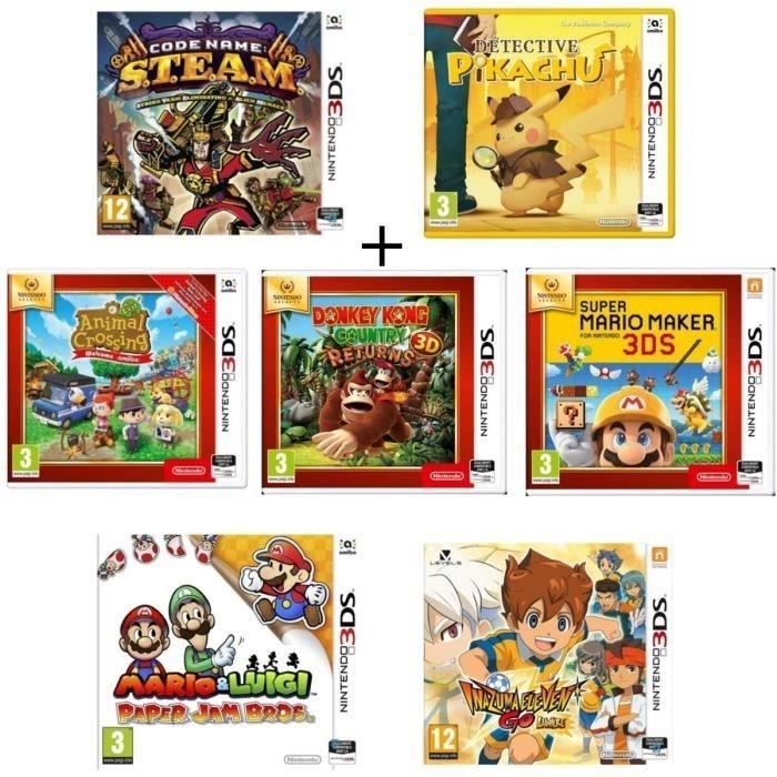Pack 7 Jeux 3ds Cdiscount Jeux Video