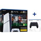SONY COMPUTER ENTERTAINMENT Pack PS5 Digital : Console PlayStation 5 (modèle Slim) + FC26 (code dans la boite) + 2ème manette DualSense Noire