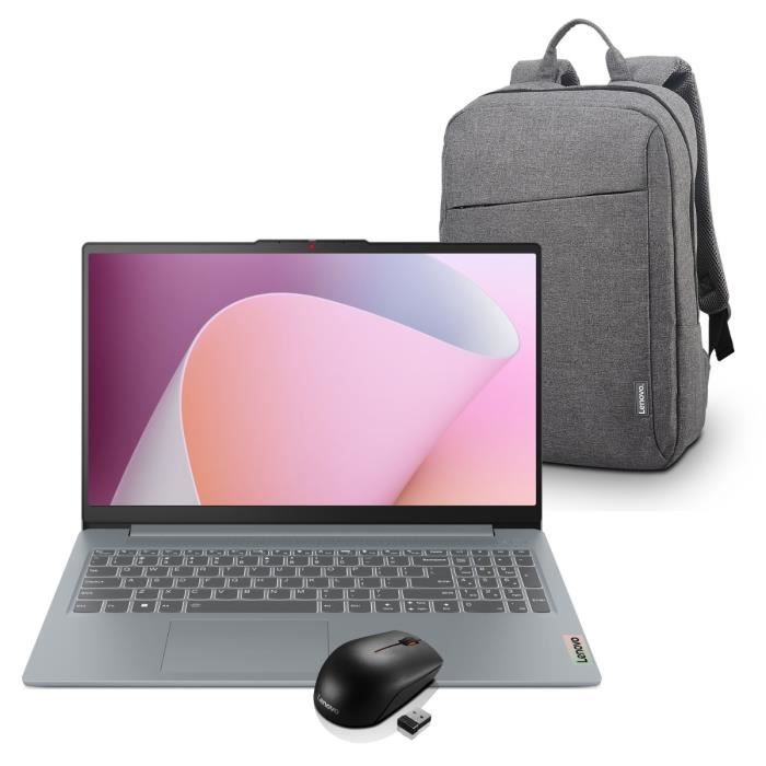 PC Portable LENOVO IdeaPad Slim 3 15AMN8 Sans Windows 15'' FHD Ryzen 3 RAM 8 Go SSD AZERTY - vue 4
