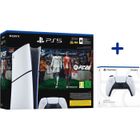 SONY COMPUTER ENTERTAINMENT Pack PS5 Digital : Console PlayStation 5 (modèle Slim) + FC26 (code dans la boite) + 2ème manette DualSense Blanche