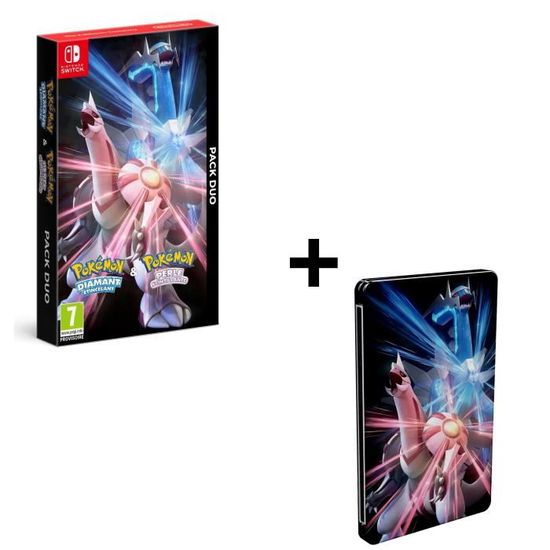 Pack : Pokémon Diamant Etincelant & Pokémon Perle Scintillante + Steelbook GRATUIT