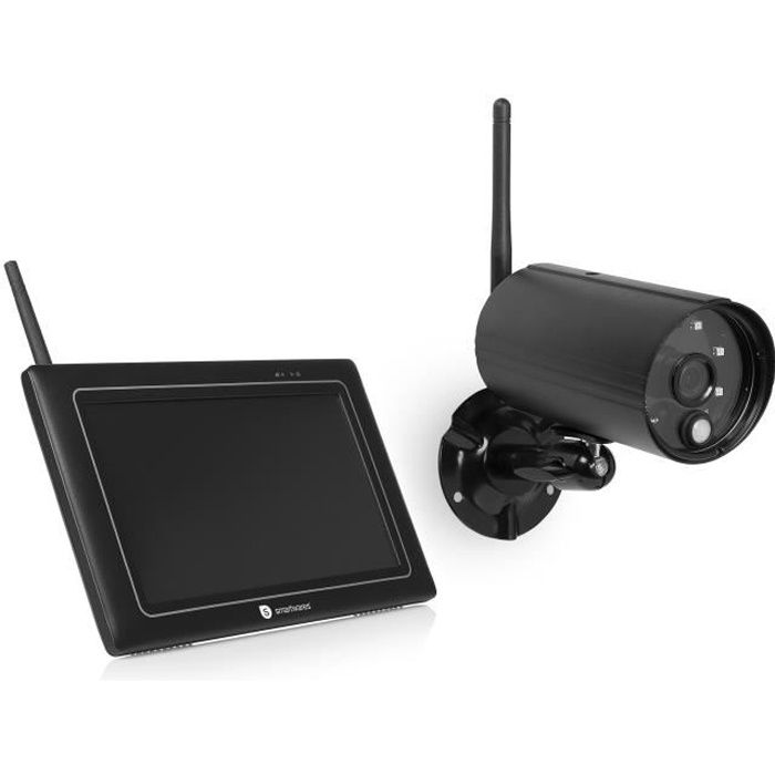 7/" Caméra de Surveillance Sans Fil HD Écran Tactile Vision Nuit Sécurité EU Kit