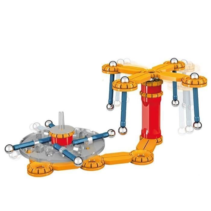 Construction magnétique - Color orange - 64 pièces - Geomag - sans boite -  Ludessimo - jeux de société - jeux et jouets d'occasion - loisirs créatifs  - vente en ligne