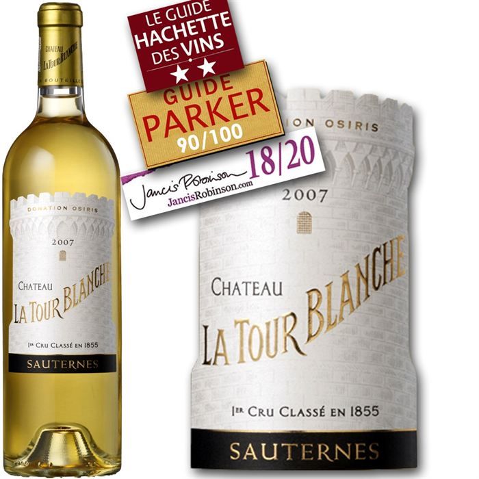 Sauternes Cru Classé Château La Tour Blanche 2007 Achat / Vente vin blanc Château La Tour Sauternes Cru Classé Château La Tour Blanche 2007 Achat / Vente vin blanc Château La Tour