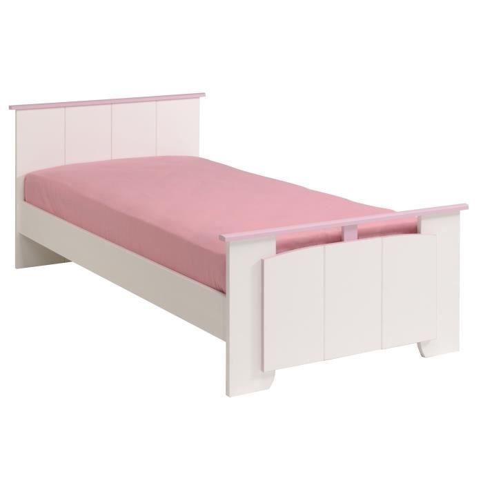 Parisot Elegance Lit Enfant L90xl190 Cm Contemporain Decor Blanc Et Rose Cdiscount Maison Parisot Elegance Lit Enfant L90xl190 Cm Contemporain Decor Blanc Et Rose Cdiscount Maison
