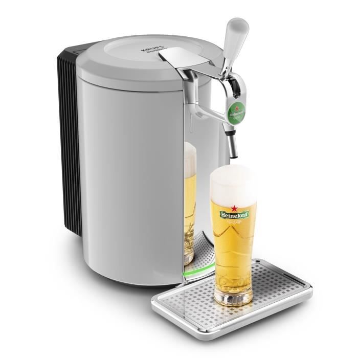 KRUPS Beertender® Compact Machine à bière pression, Compatible fûts de 5L, Température parfaite, Bière fraîche et mousseuse VB452E10