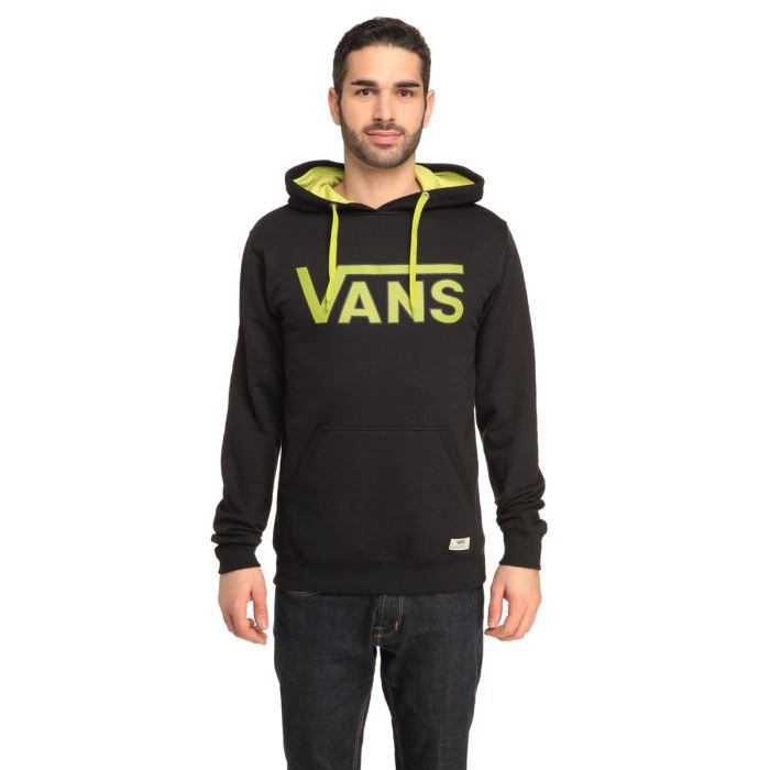 sweat à capuche vans homme verte