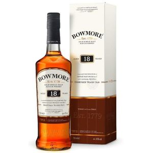 WHISKY BOURBON SCOTCH Bowmore 18 Ans - Islay Single Malt Scotch Whisky -