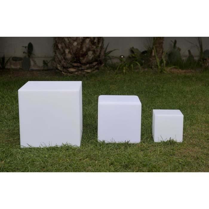 Cube Led décoratif sans fil télécommandable 30cm - Multicolore