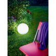 Boule lumineuse solaire LED en polyéthylène 30cm - LUMISKY - Multicolore - Extérieur-2