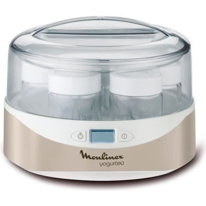 Photo de moulinex-yg231e32-yaourtiere-yogurteo-7-pots-en-verre-argent-et-blanc