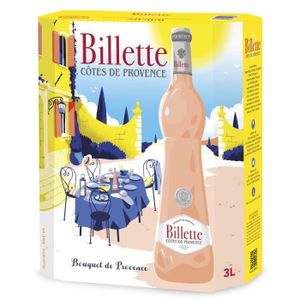VIN ROSE Billette Côtes de Provence - Vin rosé de Provence 
