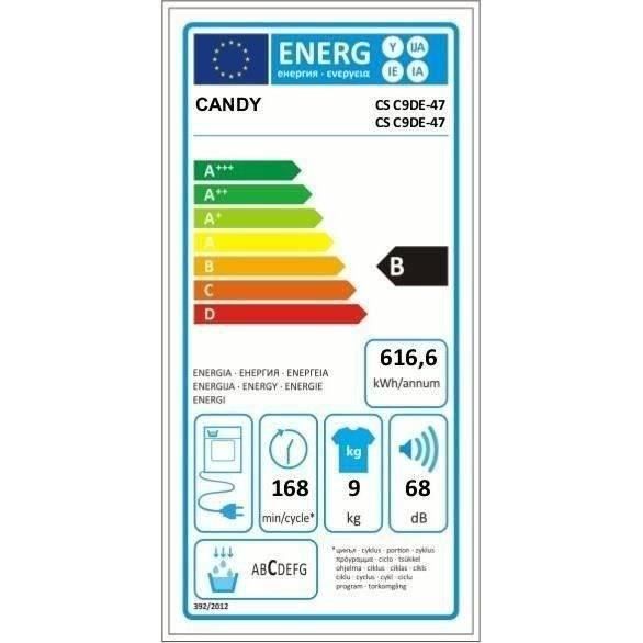  CSC9DE-47 - Sèche linge frontal - 9 kg -1