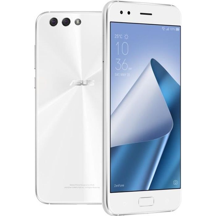 Vente Téléphone portable ASUS Zenfone 4 Blanc pas cher Vente Téléphone portable ASUS Zenfone 4 Blanc pas cher