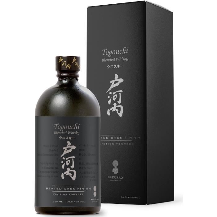 Togouchi - Finition Tourbée - Blended Whisky Japonais - 40,0% Vol. - 70 cl  - Etui - Achat / Vente Togouchi - Finition Tourbée - Cdiscount
