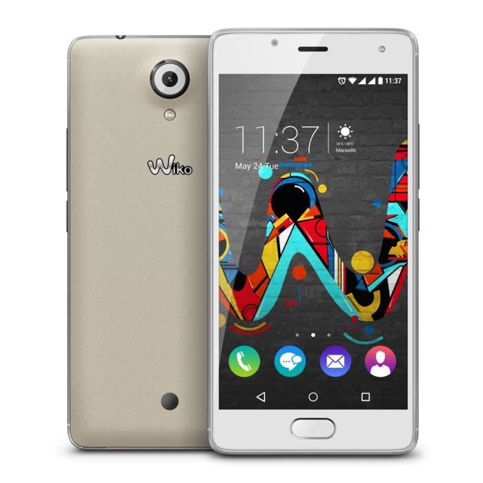 Smartphone - Wiko - U Feel Creamy - 16 Go - 3 Go RAM - Blanc