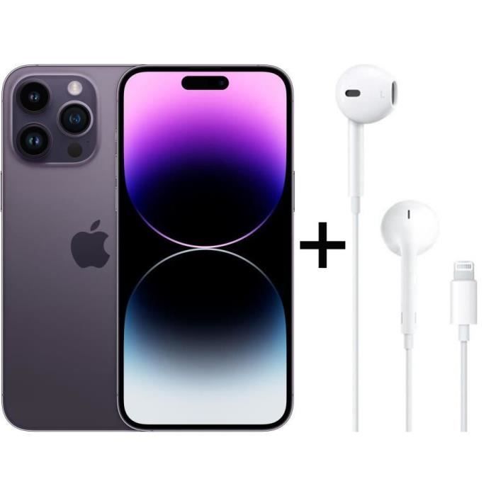IPhone 14 Pro Max 128Go Deep Purple + APPLE EarPods avec connecteur