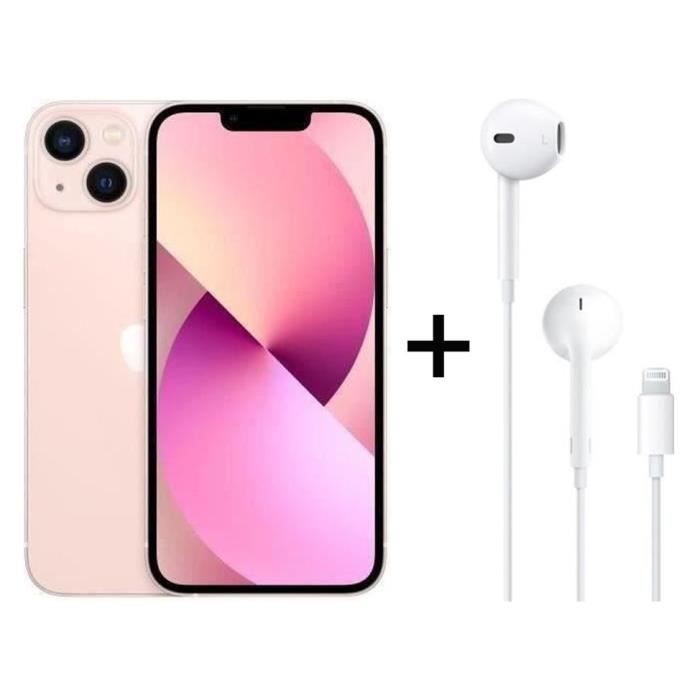 IPhone 13 128Go Pink + APPLE EarPods avec connecteur Lightning - Cdiscount  Téléphonie