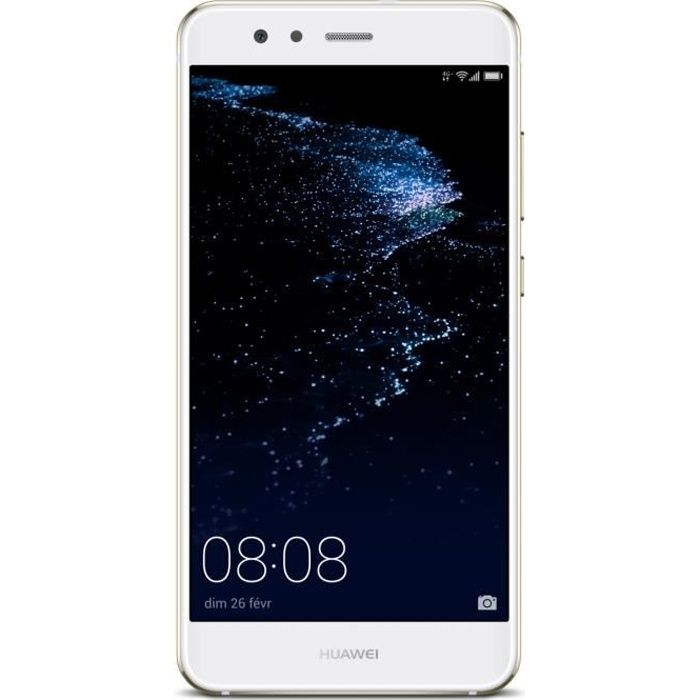 Vente T&eacute;l&eacute;phone portable Huawei P10 Lite Double SIM Blanc pas cher