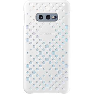 COQUE - BUMPER Samsung Coque perforée S10e - Blanc & Jaune