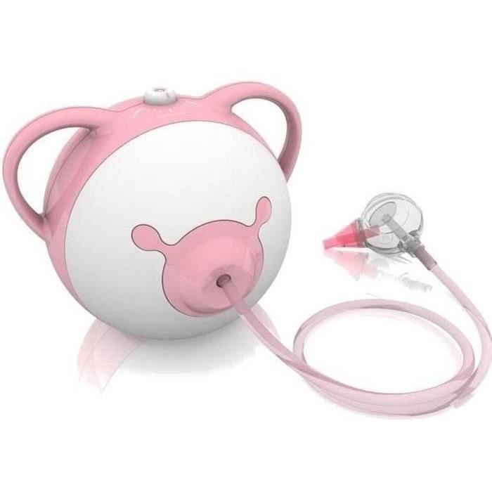 Aspirateur Nasal Bébé Électrique Rechargeable - 3 Niveaux D'Aspiration, 3 Embouts Silicone, Fonction Musicale Et Lumières - 2