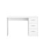Bureau d'angle scandinave chêne/blanc Losana
