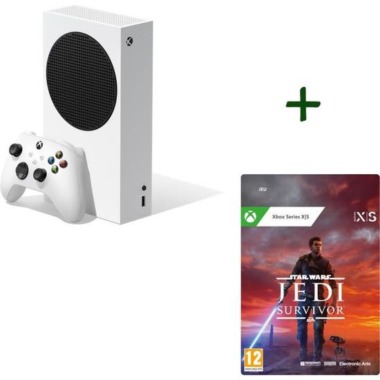 Pack Xbox : Console Xbox Series S - 512Go + Star Wars Jedi: Survivor - Jeu Xbox Series X|S à télécharger