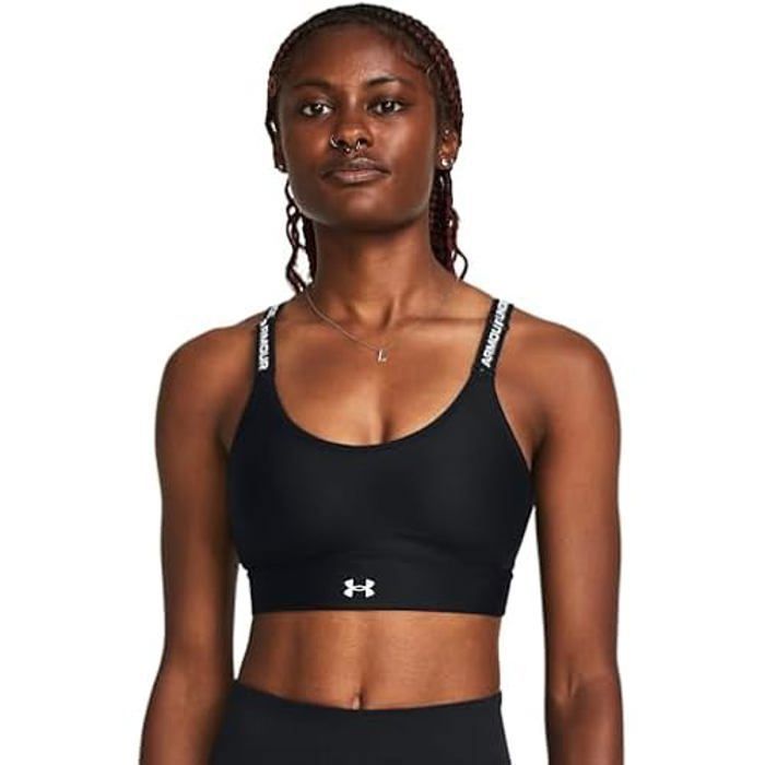 Sport-BH - UNDER ARMOUR - Infinity Mid 2.0 - Noir - Respirant - Sans manches
