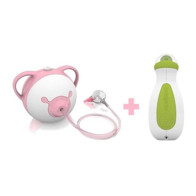 NOSIBOO Mouche bébé électrique rose + Go mouche bébé portable
