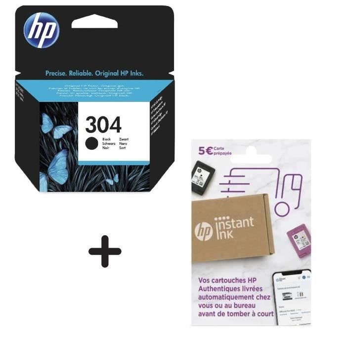 HP 304 Cartouche d'Encre Noire Authentique (N9K06AE) : :  Informatique