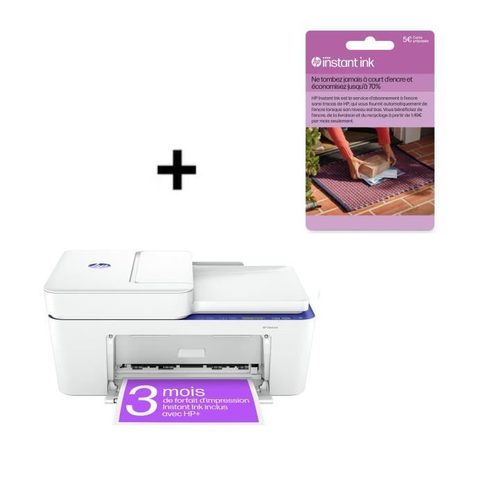 Imprimante tout-en-un HP Deskjet 4230e Jet d'encre couleur + Carte Instant Ink