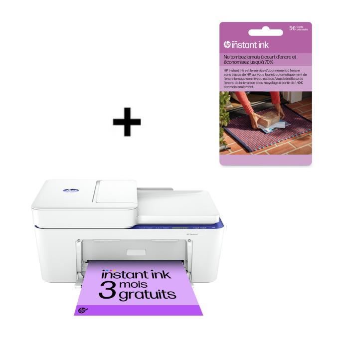 Imprimante tout-en-un HP Deskjet 4230e Jet d'encre couleur + Carte Instant Ink