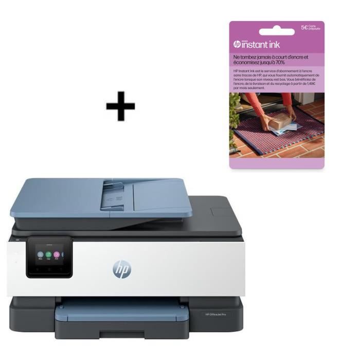 Imprimante tout-en-un HP OfficeJet Pro 8125e jet d'encre couleur + Carte Instant Ink