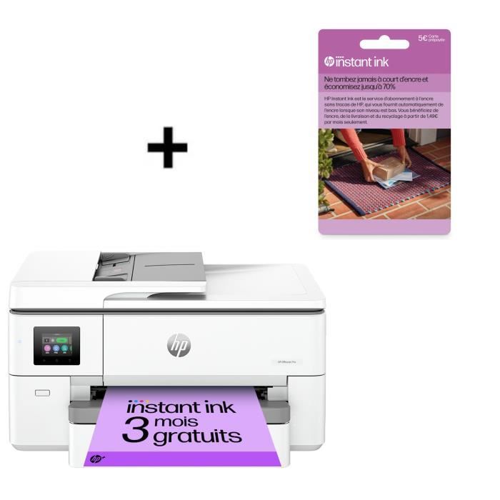 Imprimante tout-en-un HP OfficeJet Pro 9720e jet dencre couleur + Carte Instant Ink