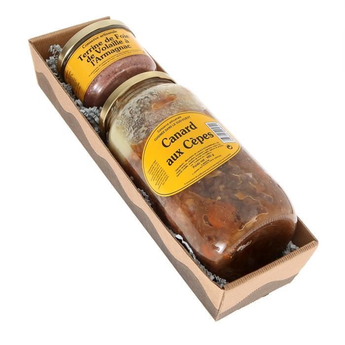 Canard Aux Cèpes 1000g + Terrine 160g Cdiscount Au quotidien
