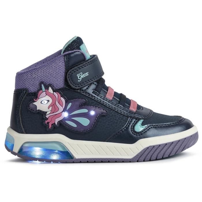 GEOX - J Inek lumineuse Marine - Cdiscount Chaussures