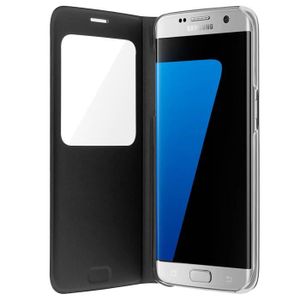 HOUSSE - ÉTUI Samsung Etui S View Cover S7 Edge - Noir