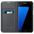 Samsung Etui Flip Wallet S7 Edge - Noir-2