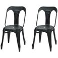 Chaise metal noir style industriel